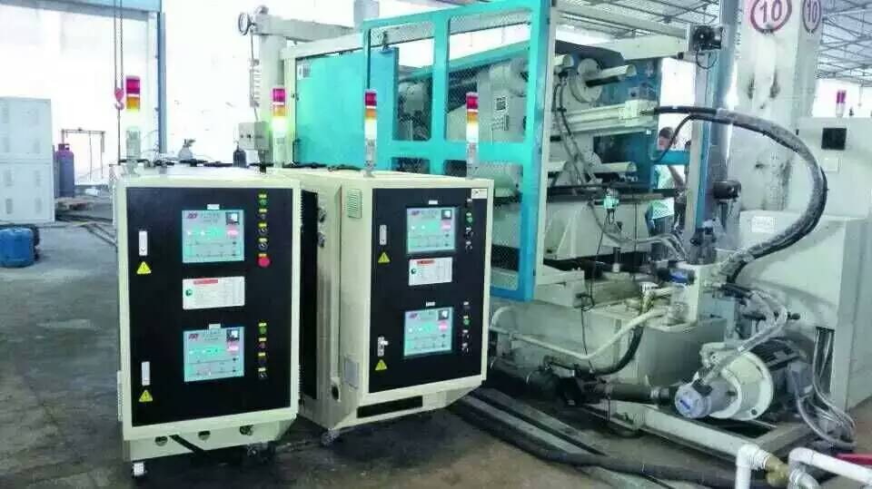 手機中框壓鑄模溫機使用現場 手機中框壓鑄模溫機使用現場